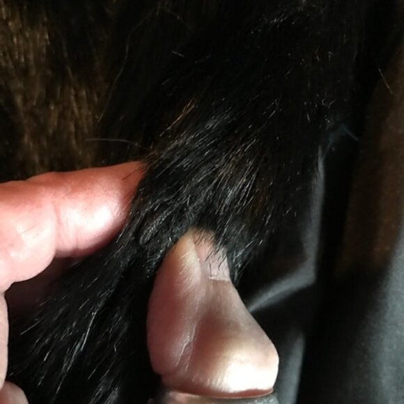 Cejon Turquoise and Black Faux Fur Vest - Picture 7 of 7